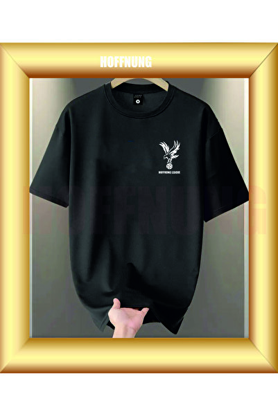HOFFNUNG Unisex Short Sleeve Round Neck Hoffnunf League Printed Solid Color t...