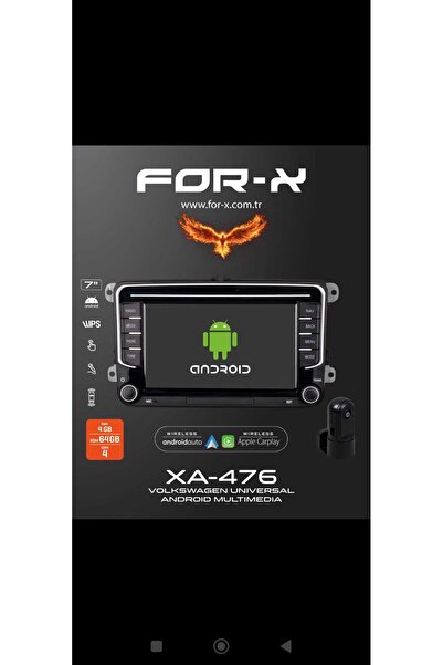 For-X VOLKSWAGEN GOLF(2004-2012) 7''QLED-TUŞLU-ANDROİD 4-64GB-ön DVR kameralı...