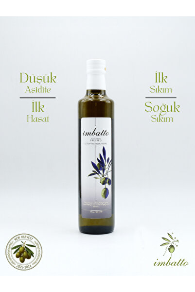 İmbatto olive oil Yüksek Polifenol Düzeyli Erken Hasat Soğuk Sıkım Zeytinyağı...