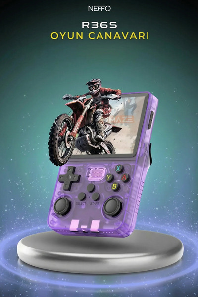 NEFFO R36S Retro Oyun Konsolu 15.000+ Konsol Oyunu Yeni Nesil El Atarisi 64 G...