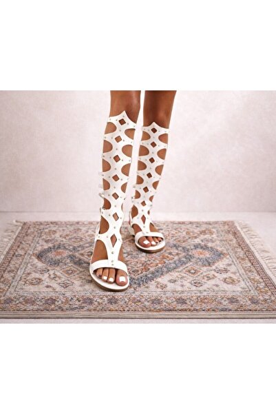 Bostini Genuine Natural Leather Gladiator Sandals