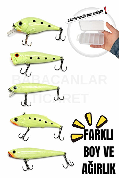 Arkhelais Minnow Rapala Mix 5’li Yapay Balık Yemi – Spin ve At-Çek Kullanımın...