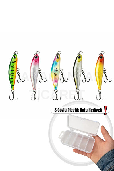Arkhelais Minnow Rapala 5,5 cm 4,5 gr Yapay Balık Yemi 5’li Paket – Spin ve K...