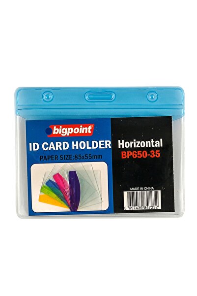 Bigpoint Protected Card Bag Horizontal Blue 85X55Mm X 10 Pieces