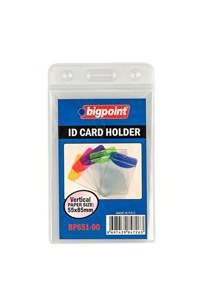 Bigpoint حقيبة بطاقات محمية عمودية شفافة 55x85 ملم × 10 قطع