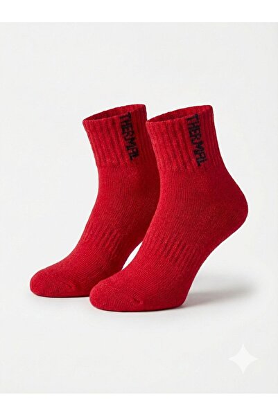 KAIYA Children's Thermal Winter Socks Red 5-6 Years (Double)