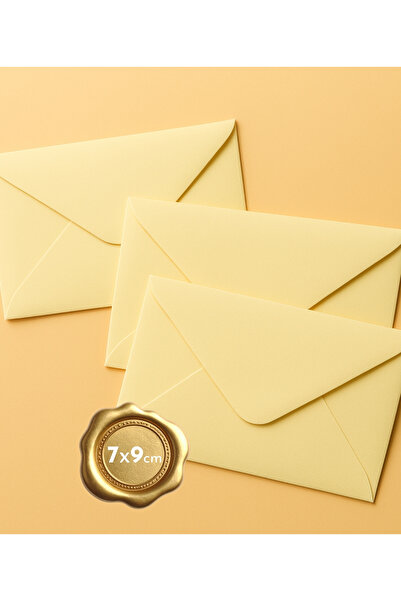 Bimotif Міні-конверт, 7x9 см, 25 шт. (світло-жовтий)
