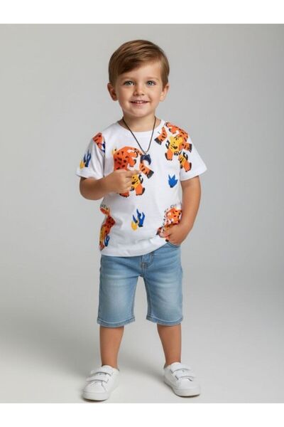 Escabel Tricou cu imprimeu Tigru pentru baieti