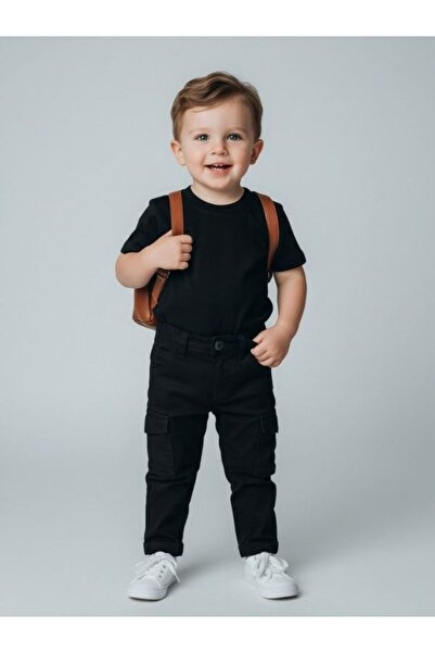 Çikoby Baby Boy Pocket Detailed Cargo Pants