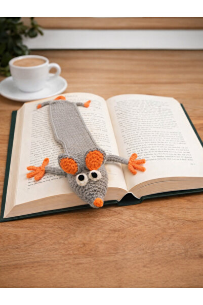 Funlife Scrapbook Amigurumi El Yapımı Fare Kitap Ayracı