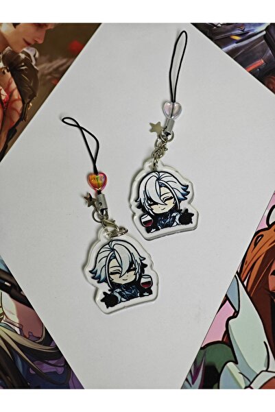 Yenaplanner Genshin Impact Arlecchino Çanta Süsü/ Telefon Askısı (1 ADET)2