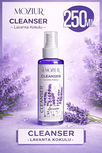 MOZIUR Cleanser Lavanta Kokulu - 250ml | Yapışkan Tabaka Temizleyici Ve Fırça...