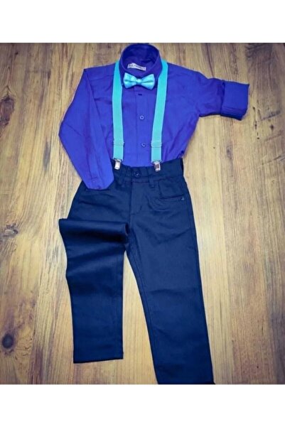 Nacar 23. april Komplet za dečake: pantalone i košulja, 3 dela, 0-24