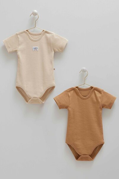 Caramell Basic Kaşkorse Half Sleeve Double Ribbed Body Beige