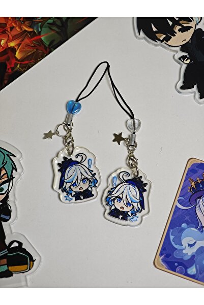 Yenaplanner Genshin Impact Furina Çanta Süsü/telefon Askısı (1 ADET)