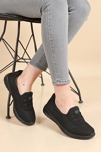 KOCAMANLAR Black Sea 575 Unisex Sports Ballerina Shoes ΜΑΥΡΟ