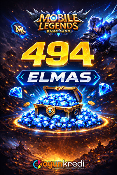 oyunkredi Mobile Legends 494 Elmas TR