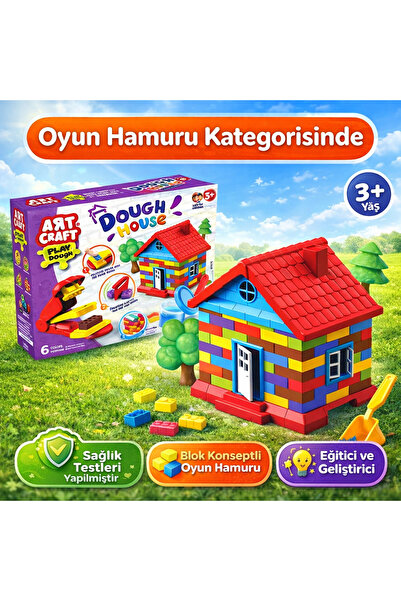 Sayıcı Kids Hamur Ev Set 600 gr | Sağlık Testli Güvenli Oyun Hamuru | 3 Yaş+ ...