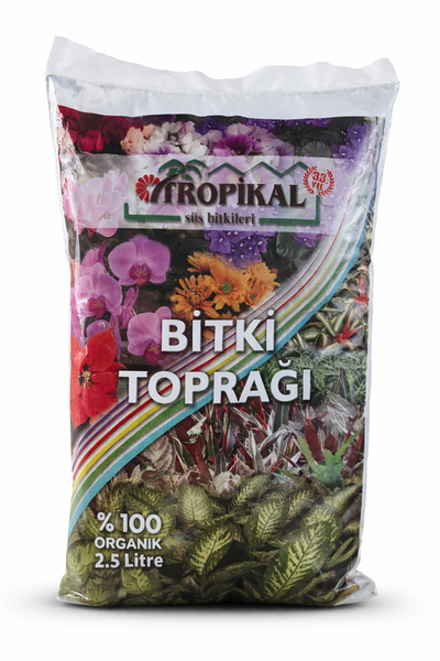 TROPİKAL Bitki Toprağı 2,5 Litre %100 Organik – Bitkiler İçin Hazır Toprak