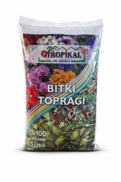 TROPİKAL Bitki Toprağı 5 Litre %100 Organik – Bitkiler İçin Hazır Toprak