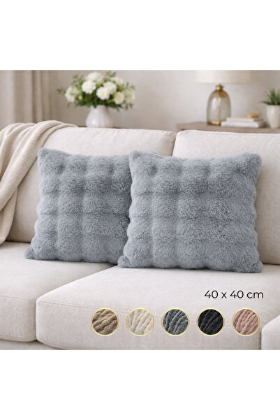 Nevore Home Ultrasoft Plush Decorative Throw Pillow Covers Set of 2 40X40Cm -...