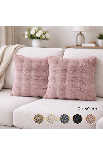 Nevore Home Ultrasoft Plush Decorative Throw Pillow Covers Set of 2 40X40Cm -...