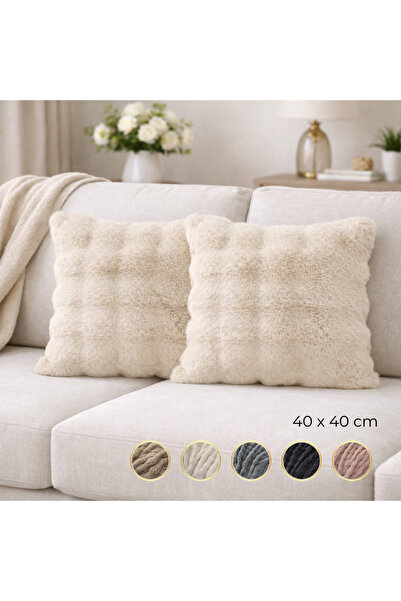 Nevore Home Ultrasoft Plush Decorative Throw Pillow Covers Set of 2 40X40Cm -...