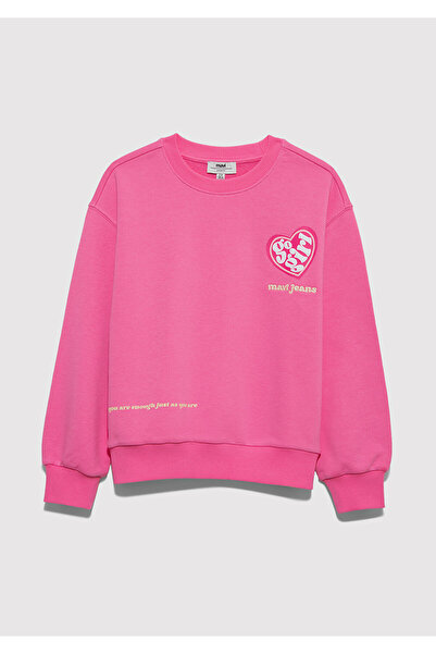 Mavi Baskılı Pembe Sweatshirt 7S10171-91355