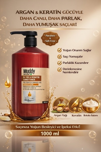 Muddy B-tox&keratin Repair Conditioner for Extremely Damaged Hair 1000 ml8697...