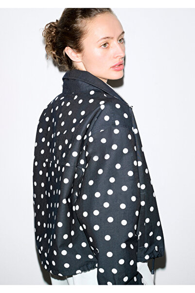 Mavi Polka Dot Navy Blue Slim Jacket Oversize / Wide Cut 1211514-91574