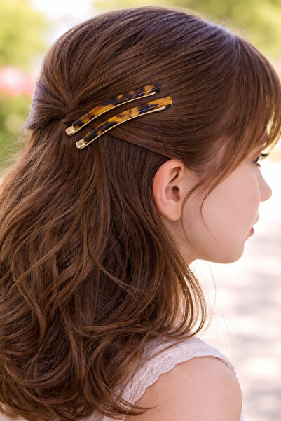 Srctech imprimeu leopard Cataramă cu două cleme - Model nou 9 CM