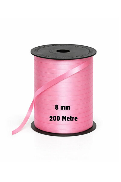 rabant Pembe Rafya İp 8 mm x 200 Metre Balon ipi Hediye Paketleme