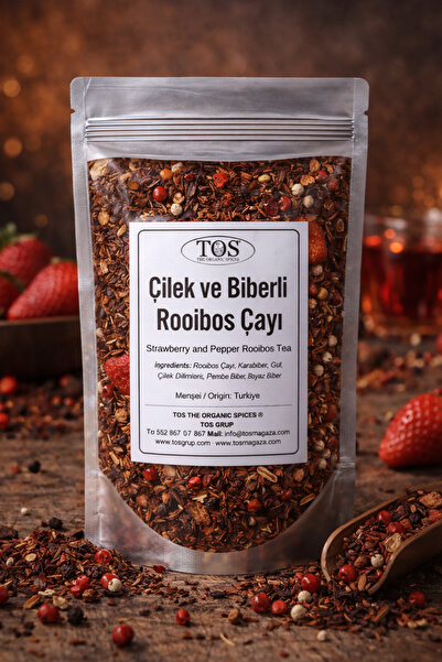 TOS The Organic Spices 100 جرام شاي رويبوس - بالفراولة والفلفل (1. الجودة) ال...