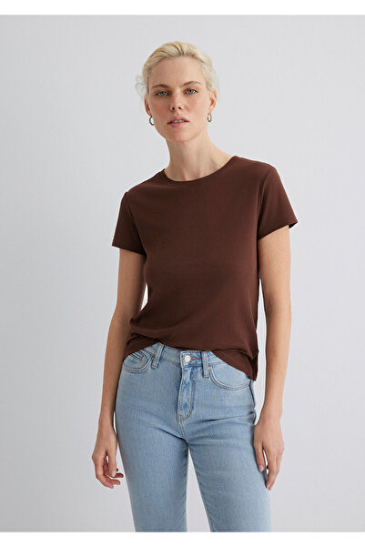 Mavi Braunes T-Shirt Slim Fit / Slim Fit 1613573-82599