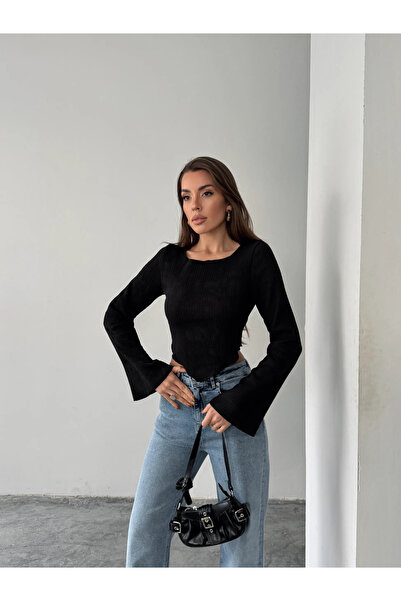 mydukkan.co بلوزة أكورديون إسبانية - أسود