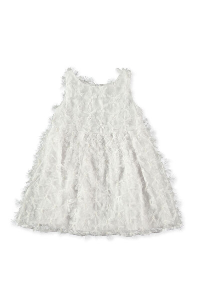 Pan Con Chocolate Girl's Dress Ecru