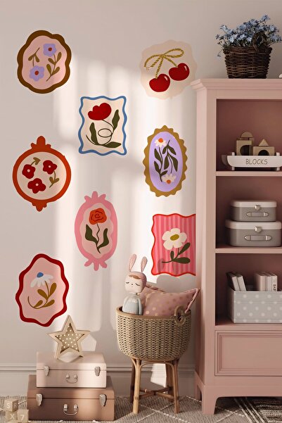 Grafikup Set de autocolante de perete cu aspect de cadru cu efect pastoral - ...