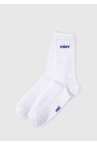 Mavi Miav Printed White Socks0911440-620