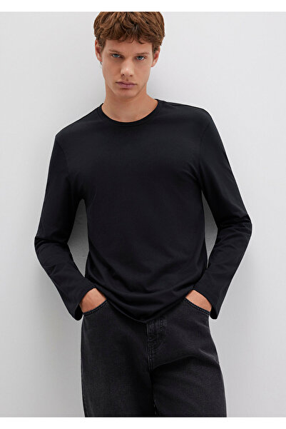 Mavi Long Sleeve Black Basic T-Shirt Fitted 062477-27062