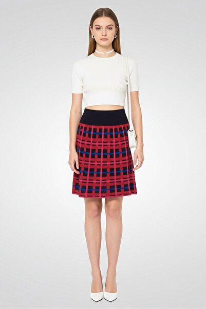 Lacoste Women Pull On Checkered Mini Skirts, Multicolor