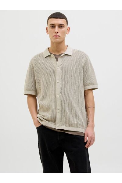 Jack & Jones Premium Gestricktes Polo Einfarbig Gestricktes Polo