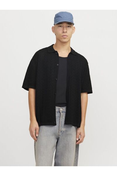 Jack & Jones Pletené polo tričko s texturou