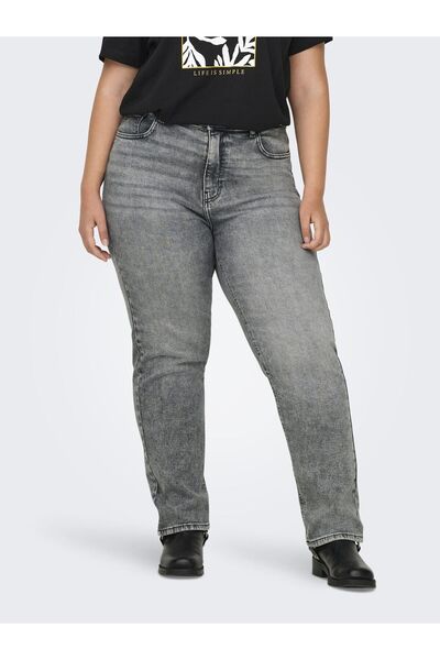 Only Carmakoma Straight-Fit jeans CARMILY Hohe Taille Gerade geschnitten Jeans