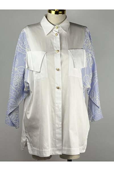 Ghisa Mavi Renk Tunik Gömlek