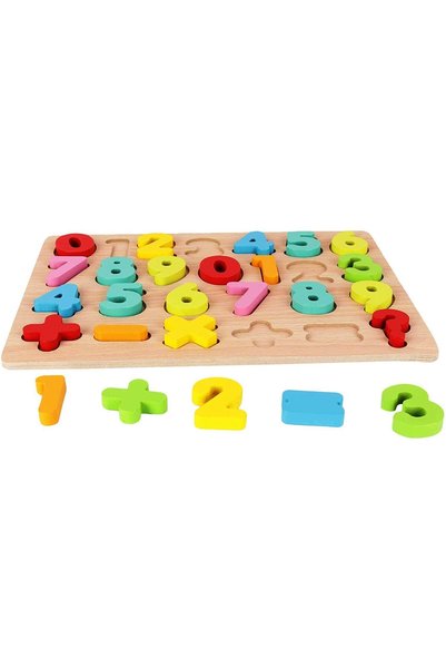 OEM Cifre colorate din lemn – Set educativ 26 piese
