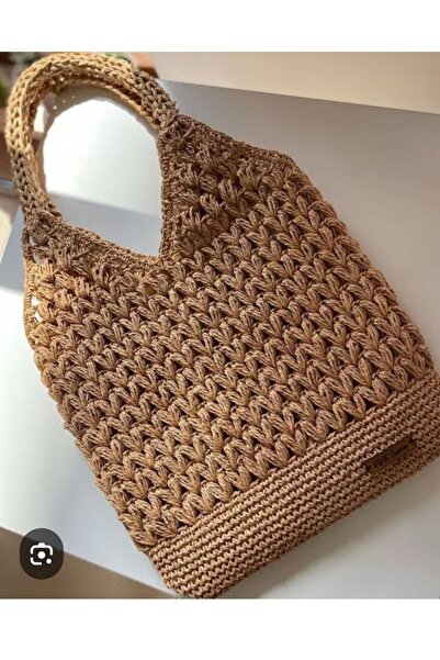 diğerr1 Straw Bag / Hand Knitted Bag / Handmade Bag / Summer Bag / Beach Bag ...