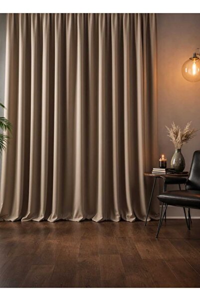 BD beyaz dokuma ستارة تعتيم حرارية عازلة للضوء باللون البيج (الطول × العرض)