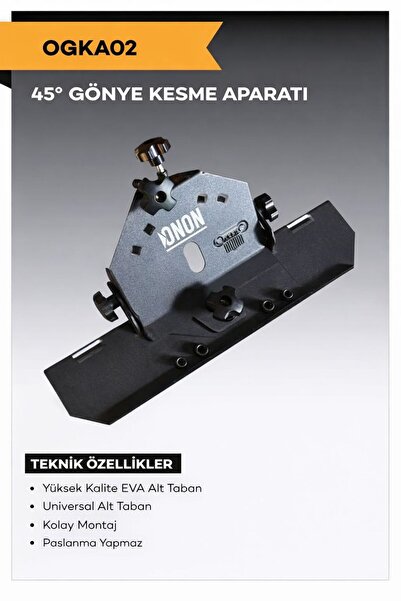 ONON OGKA02 Avuç Taşlama 45 Kesim Aparatı Seramik Gönye Kesme Aparatı