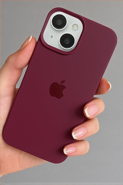 ProNorth IPhone 15 Uyumlu Kılıf Logolu Lansman Soft Yumuşak Içi Kadife Siliko...