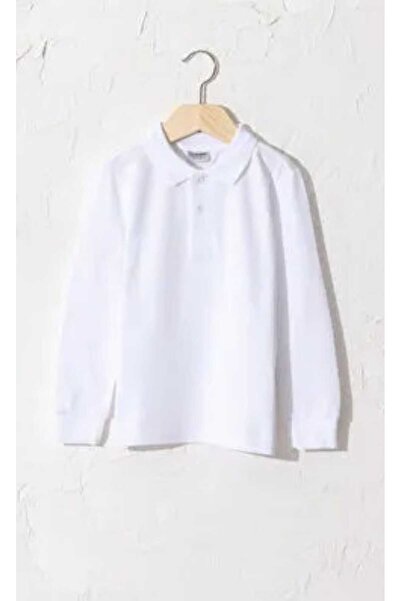 Genco DLOUHÝ RUKÁV BÍLÝ LACOS LÍMEC SCHOOL T-SHORT ATBY57